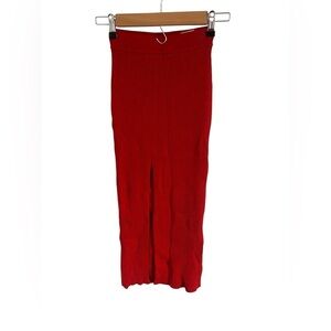 Uncle Studios Ribbed Red Slit Skirt, size 1